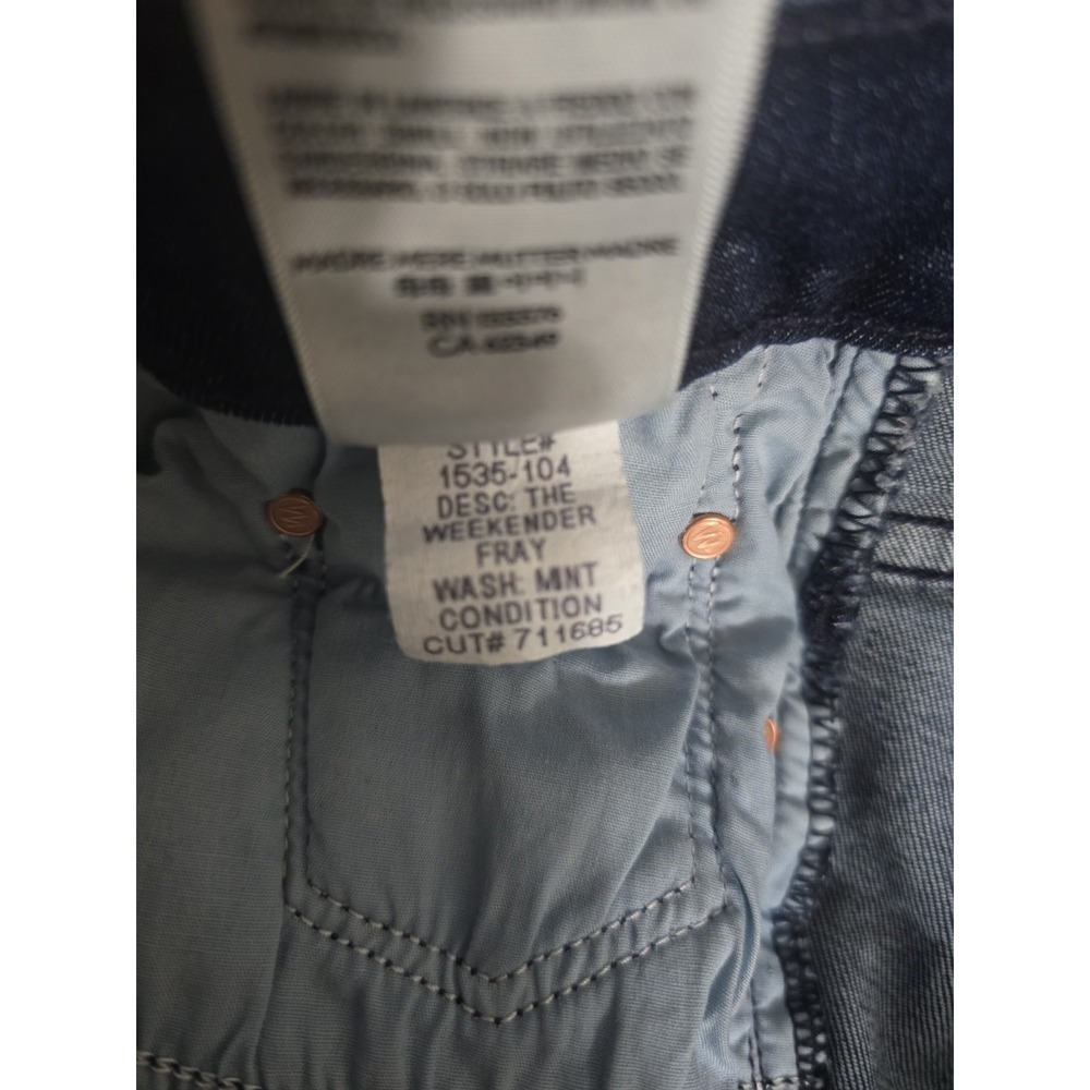 Mother The Weekender Fray Jeans In Mint Condition Size 33 - Picture 7 of 8